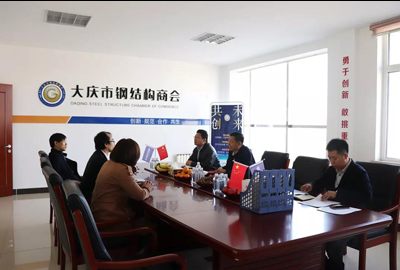 區(qū)政協領導蒞臨鋼結構商會調硏指導主題教育工作